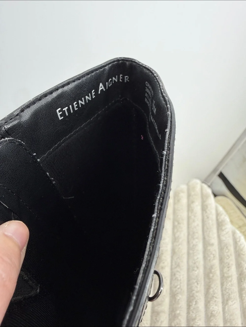 Etienne Aigner “Chastity” Black Tall Riding Boots size 7.5M